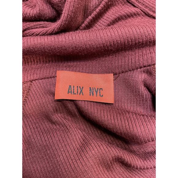 Alix Nyc 'Lisbon' Red Spandex Turtleneck Mini Dress Size M - Picture 3 of 4